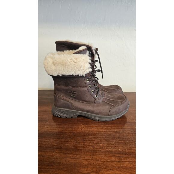 UGG Men's Butte Waterproof Boot Size 7 Burnt Cedar New - Picture 1 of 4
